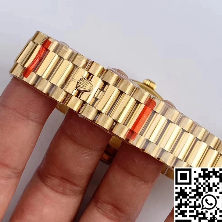 White Time M128238 Dial Roman Factory Rolex EW Day-Date Scale 0417